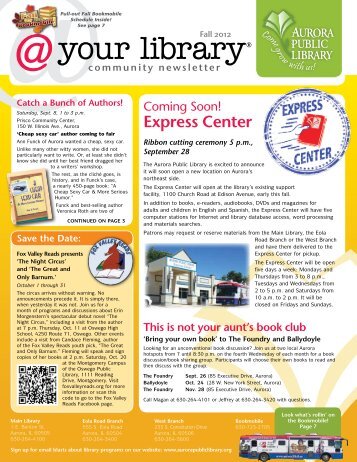 Fall 2012 - Aurora Public Library