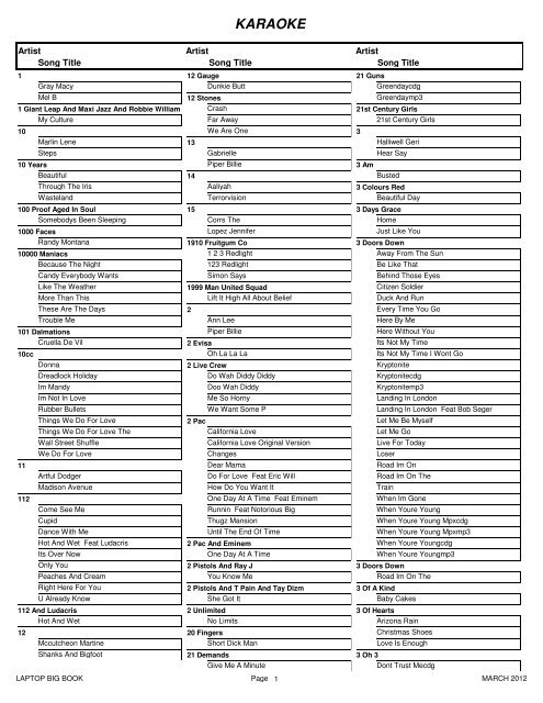 Crystal Reports ActiveX Designer - 12AB.tmp - Karaoke Party Bus