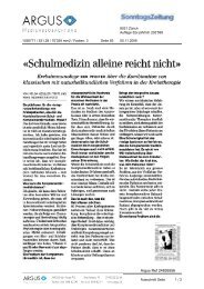 Sonntagszeitung - Dr. Ben Pfeiffer