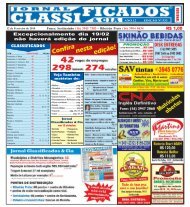 CLASSIFICADOS R$ 1,00 Excepcionalmente dia 19/02 não haverá ...