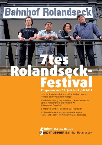 7tes Rolandseck- Festival - Arp Museum Bahnhof Rolandseck