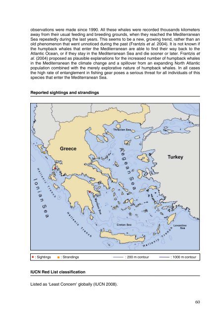 Cetaceans in Greece: Present status of knowledge