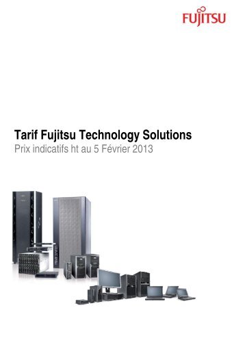 Tarif Fujitsu Technology Solutions