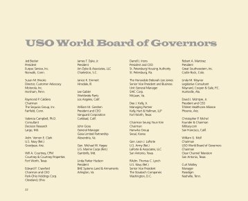 USO World Board of Governors