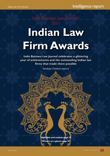 Indian Law Firm Awards - India Business Law Journal