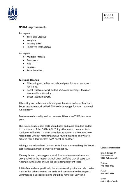 OSRM Improvements - Building Supply DK
