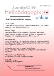 Hochbegabung und Sonderpädagogik - sonderpaedagoge.de!