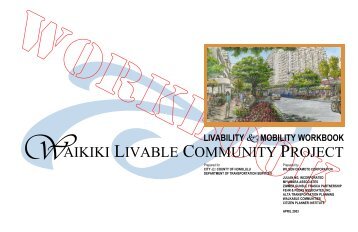 Waikiki Livable Community Project - City & County of Honolulu