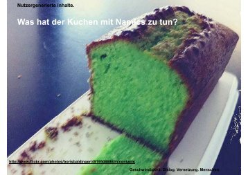 Was hat der Kuchen mit Social Media zu - about:Namics