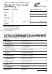 Fragebogen für Steuererlass Oder Steuerstundung - Stadt Frauenfeld