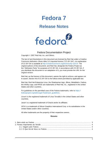 Release Notes - - Fedora Documentation - Fedora Project