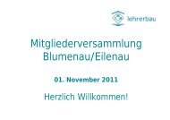 Mitgliederversammlung Blumenau/Eilenau - lehrerbau.de