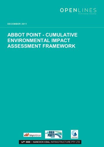 abbot point - cumulative environmental impact assessment framework