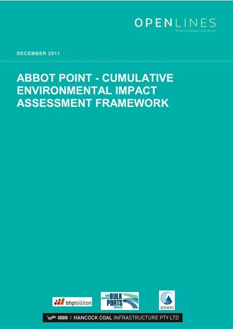 abbot point - cumulative environmental impact assessment framework