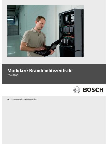 Programmieranleitung FSA-Anwendung - Bosch Security Systems