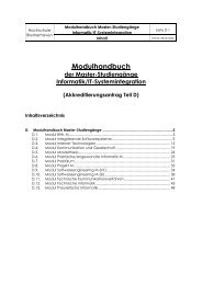 Modulhandbuch - Hochschule Bremerhaven