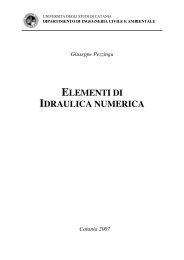 ELEMENTI DI IDRAULICA NUMERICA - DICA - Università degli ...