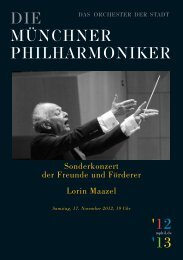 Programmheft herunterladen - Münchner Philharmoniker