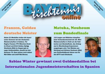 Franzen, Goldau deutsche Meister Matuka, Nouhoum zum ...