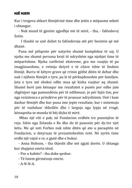 Një njeri - Lexo romanin (pdf) - Kliko - Gazeta Kritika