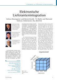 Elektronische Lieferantenintegration - Industrie Management