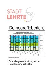 Demografiebericht Teil 1 - Stadt Lehrte