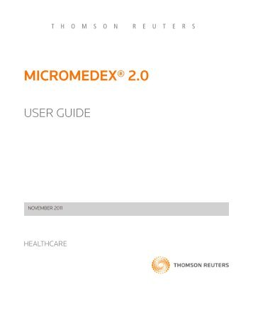 User guide - Micromedex