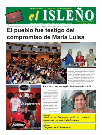 El pueblo fue testigo del compromiso de Maria Luisa - el isleño