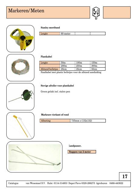 Catalogus - R. van Wesemael BV