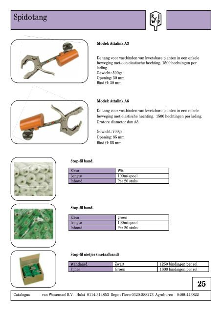 Catalogus - R. van Wesemael BV