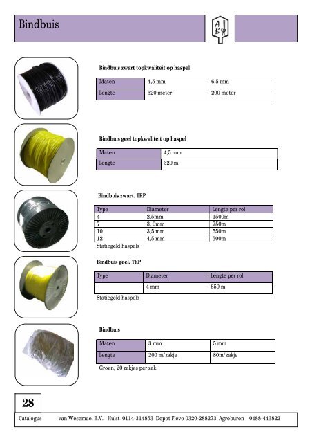 Catalogus - R. van Wesemael BV