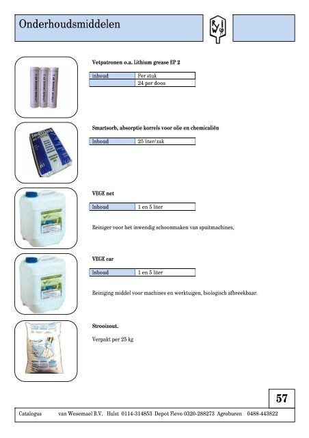 Catalogus - R. van Wesemael BV