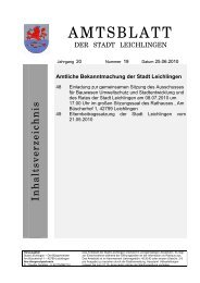 AMTSBLATT - Leichlingen