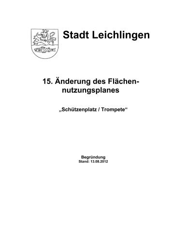 15. Änderung des Flächen - Stadt Leichlingen