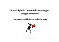 Mundtlighed i tysk – Hvilke strategier bruger ... - Skive Kommune