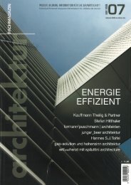 Fachmagazin Architektur L´Aquila - Binderholz