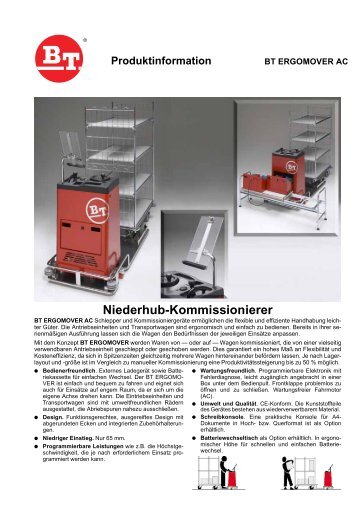 Niederhub-Kommissionierer