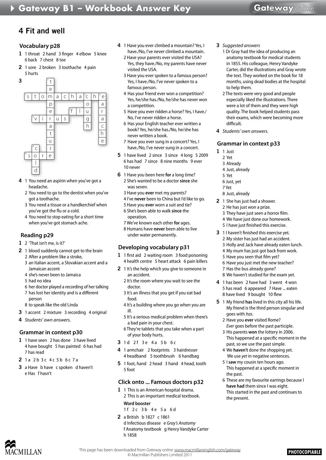 Gateway b1 workbook answers keys 2nd. Gateway b1 workbook answers keys 2nd