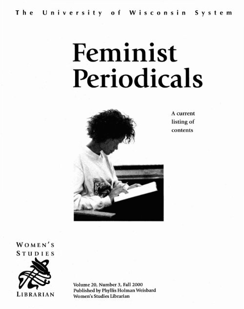 Feminist Periodicals - MINDS@UW Home - University of Wisconsin ...
