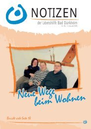 Notizen Nr. 86 - Lebenshilfe Bad Dürkheim