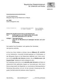 Juni 2012 - Bilingualer Unterricht in Bayern