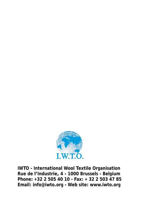 Commercial Agendas - IWTO