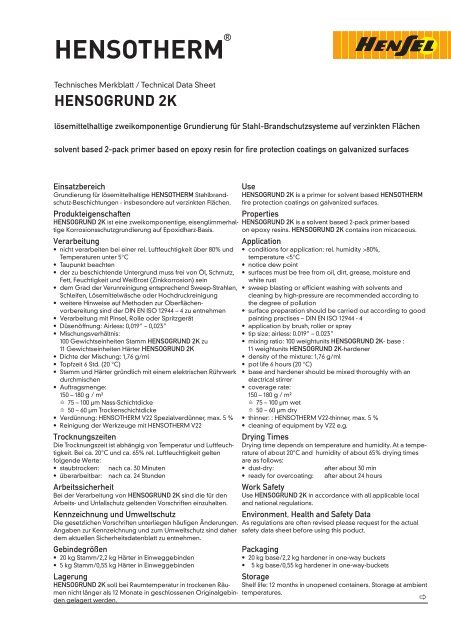 hensotherm® 410 ks - Rudolf Hensel GmbH