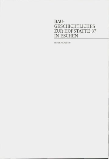 bau- geschichtliches zur hofstätte 37 in eschen - eLiechtensteinensia