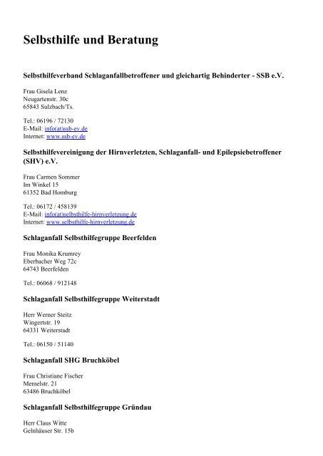 PDF-Version der Seite - Rhein-Main gegen den Schlaganfall