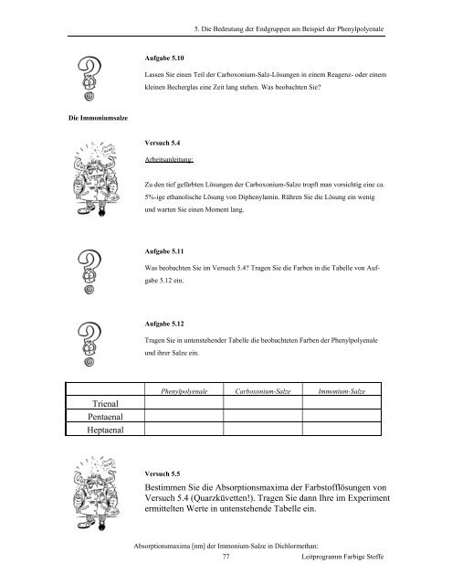 Leitprogramm farbige Stoffe