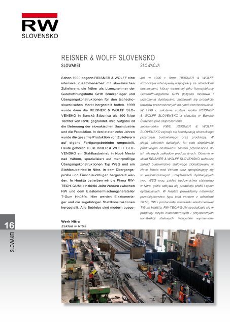 GRUPA FIRM REISNER & WOLFF - Reisner & Wolff Engineering