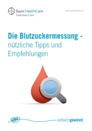 Die Blutzuckermessung - - Bayer-Diabetes-Blutzuckermessgerät