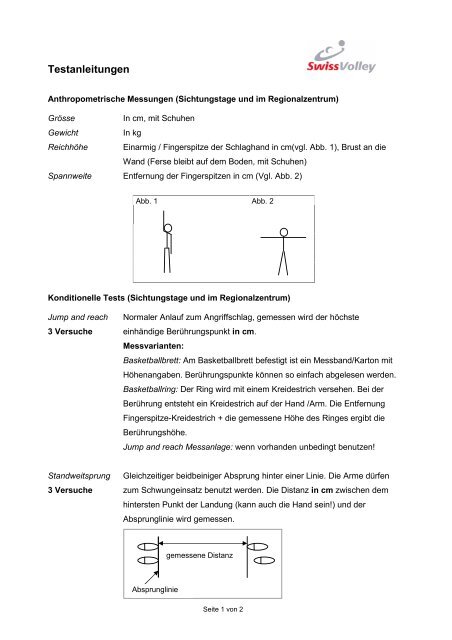 Anleitung Konditionstest