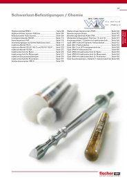 Schwerlast-Befestigungen / Chemie